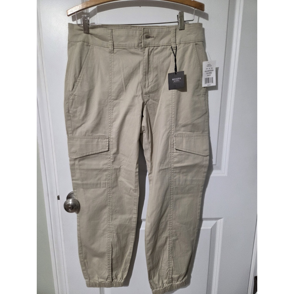 Sanctuary Modern Supply Khaki Cargo Pants Size 29 NWT Elastic Ankle Joggers